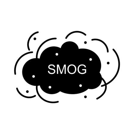 Smog icon, vector illustrationのイラスト素材