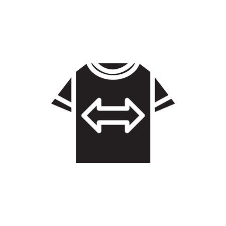 two side t-shirt icon, vector illustrationのイラスト素材