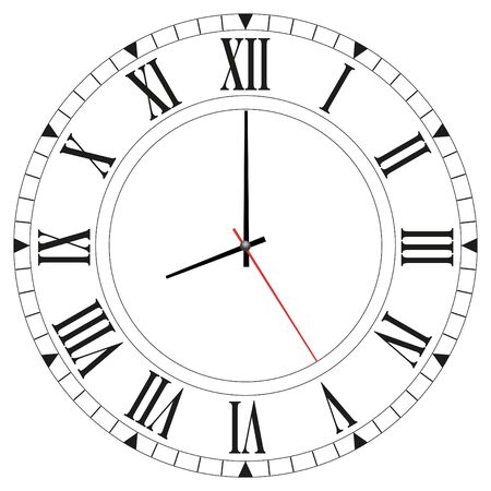 clock face - Vector illustrationのイラスト素材