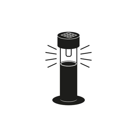 Solar Garden Light lamp icon, vector illustrationのイラスト素材