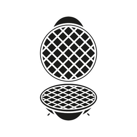 Waffle iron iconのイラスト素材
