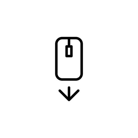 Scroll down up - computer mouse icon. - vector illustration.のイラスト素材