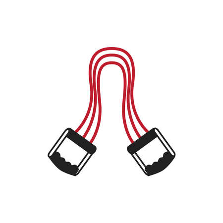 Gum Expander icon, Rubber Bands for fitness iconのイラスト素材