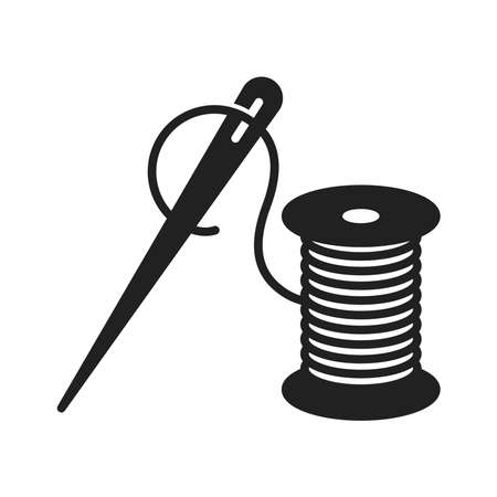 Thread needle icon, vector illustrationのイラスト素材