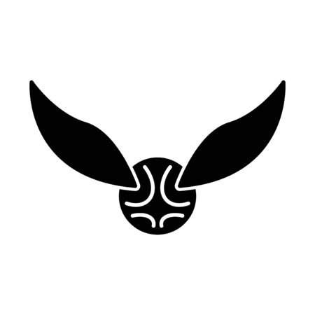 Snitch icon icon, a ball with wing icon, vectorのイラスト素材