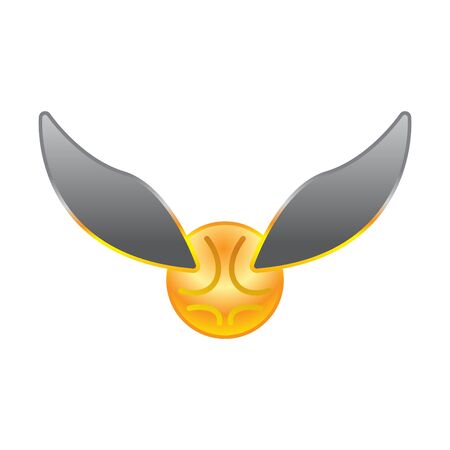 Snitch icon icon, a ball with wing icon, vectorのイラスト素材