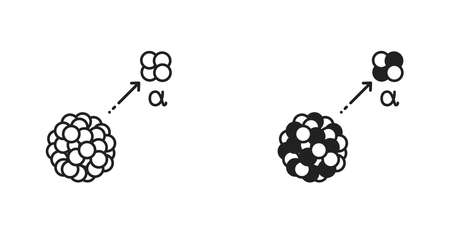 Alpha particles iconのイラスト素材
