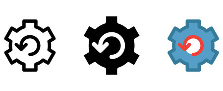 process icon illustrationのイラスト素材