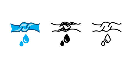 squeeze out the laundry iconのイラスト素材