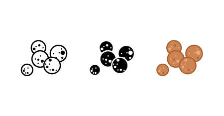 Expanded Clay iconのイラスト素材