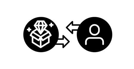 Value proposition and customerのイラスト素材