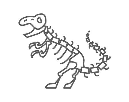 Dinosaur skeleton iconのイラスト素材