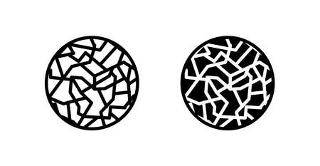 Dry Skin Iconのイラスト素材