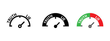 Lie detector icon, vectorのイラスト素材