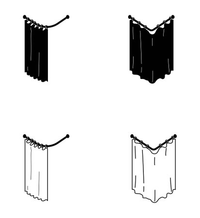 Fitting room icon, vector illustrationのイラスト素材