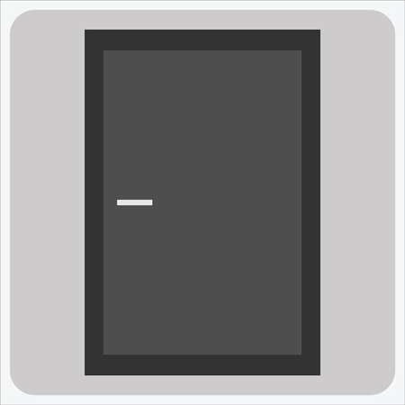 95-Door, flat icon-closed doorsのイラスト素材