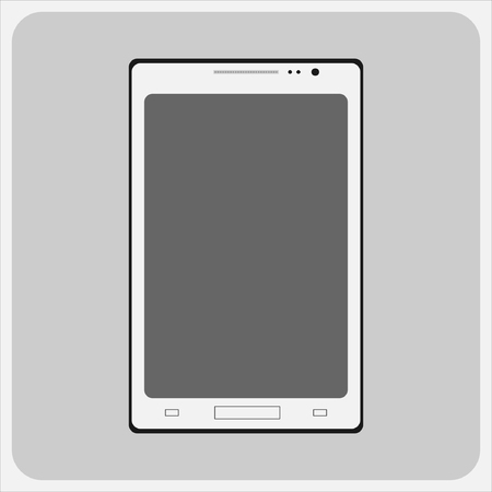 Flat icon-mobile phoneのイラスト素材