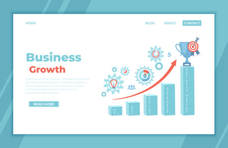 Agreement, Partnership, Success deal, Contract signing, Transaction steps. Business document with signatures and stamps, business plan, rocket launch, calculator. landing page tempのイラスト素材