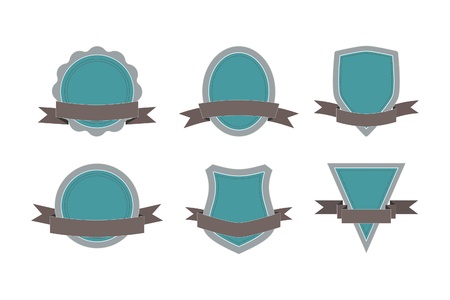 Vintage labels set - Vector illustrationのイラスト素材