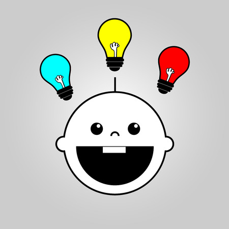 Baby smart icon designのイラスト素材