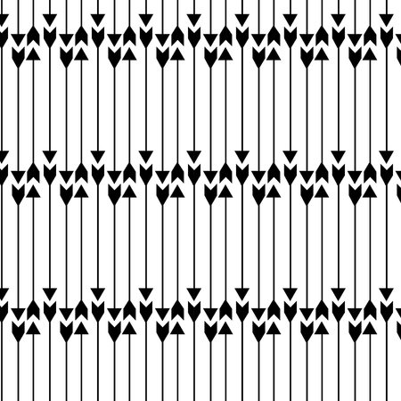 Arrow black and white patternのイラスト素材