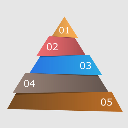 Abstract infographics number options templateのイラスト素材