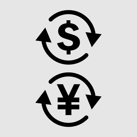 Currency exchange iconのイラスト素材