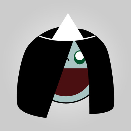 Baby costume for halloween sign isolated designのイラスト素材