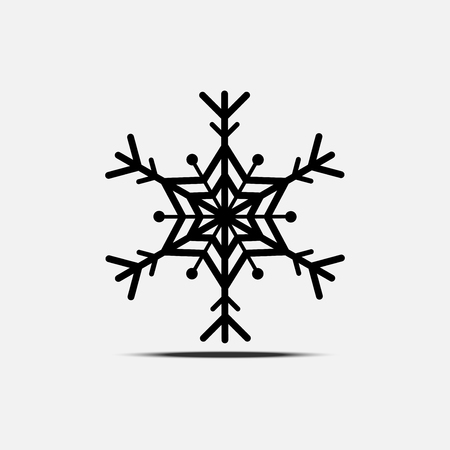 Snowflake icon vector designのイラスト素材