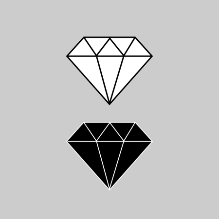 Diamond icon vector design.のイラスト素材
