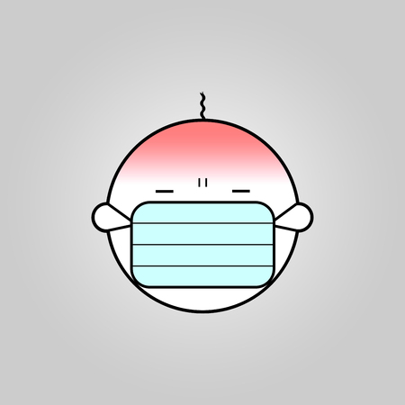 Baby sick icon vector designのイラスト素材