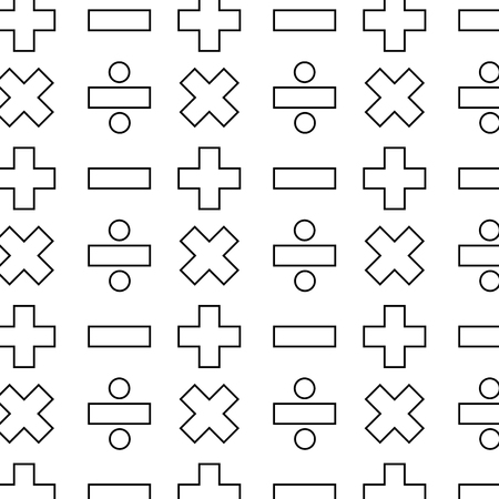 Basic mathematical pattern designのイラスト素材