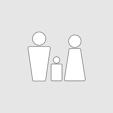 Family icon vector designのイラスト素材