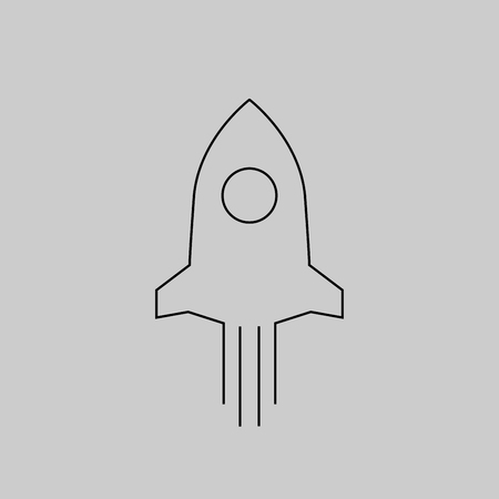 Rocket cartoon vector designのイラスト素材