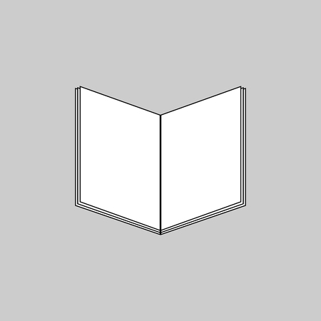 Book icon vector art isolatedのイラスト素材