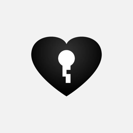 Keyhole icon vector sign isolatedのイラスト素材