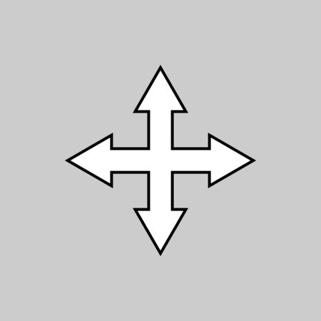 Move icon vector design isolatedのイラスト素材