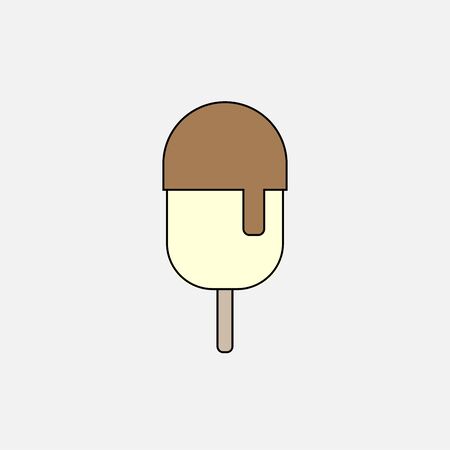 Ice cream icon vector design isolatedのイラスト素材