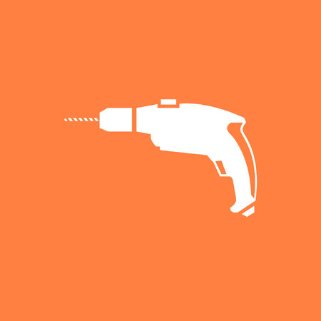 drill icon stock vector illustration flat designのイラスト素材