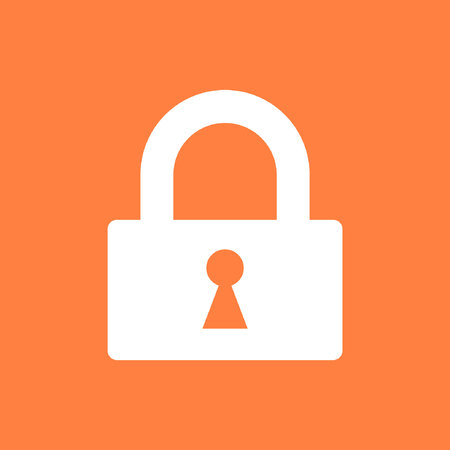 lock icon stock vector illustration flat designのイラスト素材