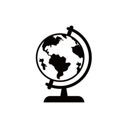 Earth globe icon stock vector illustration flat designのイラスト素材