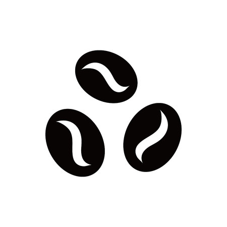 Coffee beans icon  stock vector illustration flat designのイラスト素材