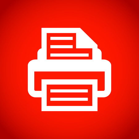 print icon stock vector illustration flat designのイラスト素材