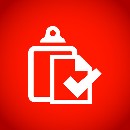 checklist icon stock vector illustration flat designのイラスト素材