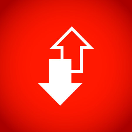 arrow icon stock vector illustration flat designのイラスト素材