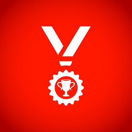medal icon stock vector illustration flat designのイラスト素材
