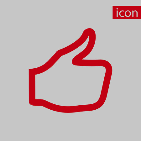 stock vector thumbs up icon vector like icon social network vector icon for app web site etcのイラスト素材