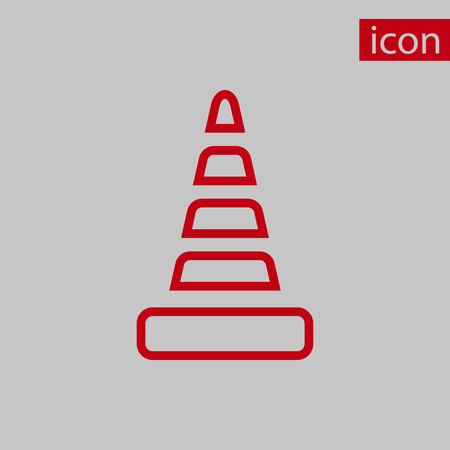 cone icon stock vector illustration flat designのイラスト素材
