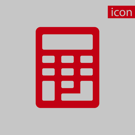 Calculator icon stock vector illustration flat designのイラスト素材