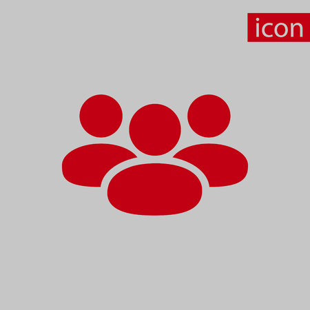 People icon  stock vector illustration flat designのイラスト素材